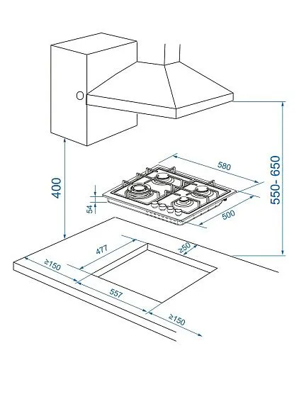 Варочная поверхность CANDY CHXM64CWW