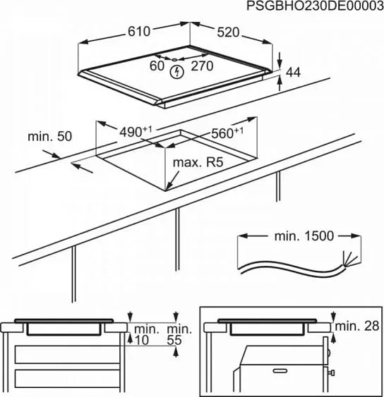 Варочная поверхность AEG NII64B30AZ