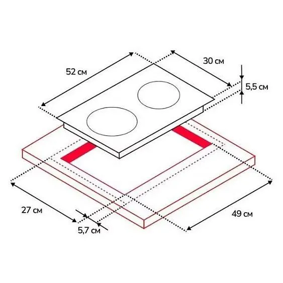 Варочная поверхность SIMFER H30D12B500
