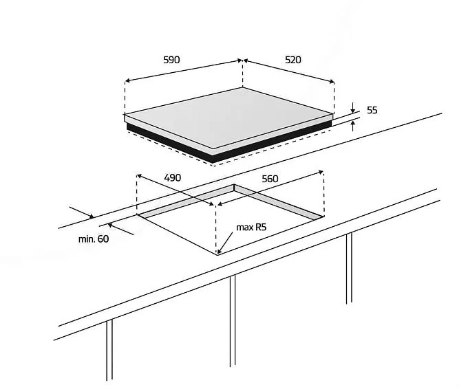 Варочная поверхность SIMFER H60D14S225