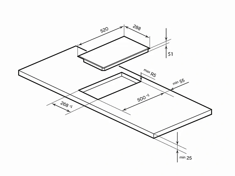 Варочная поверхность LEX HH 3021 BL