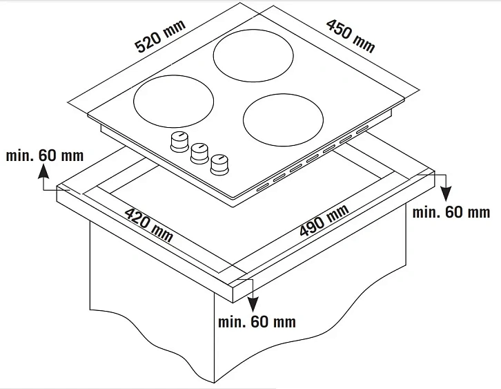 Варочная поверхность SIMFER H45H35S516