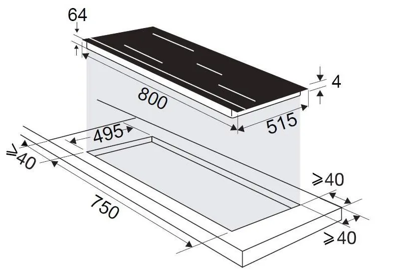 Варочная поверхность DE DIETRICH DPI4820X