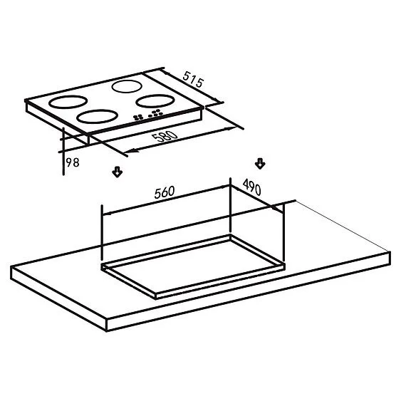Варочная поверхность OASIS P-MEW