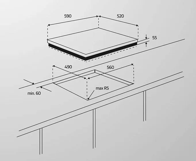 Варочная поверхность SIMFER H60V40B025