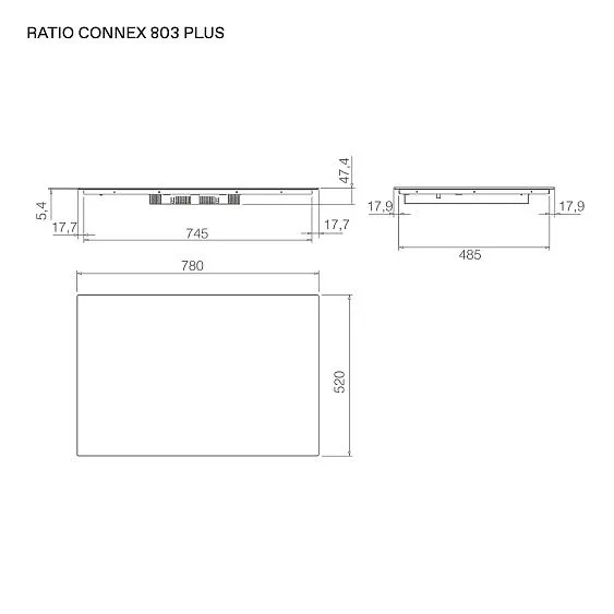 Варочная поверхность ELICA RATIO CONNEX 803 PLUS BL (PRF0199856)