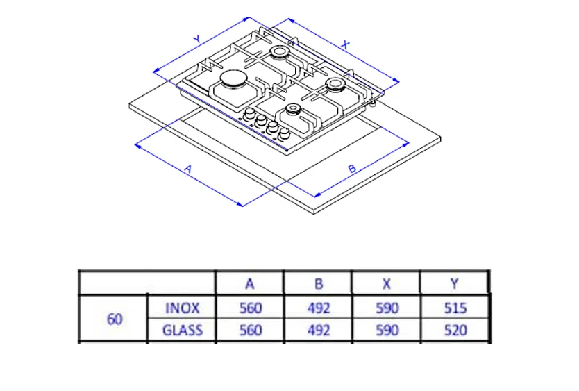 Варочная поверхность WEISSGAUFF HGG 641 WGV Premium Line