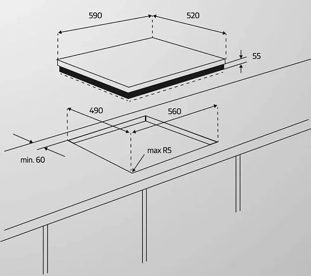 Варочная поверхность SIMFER H60V41W527