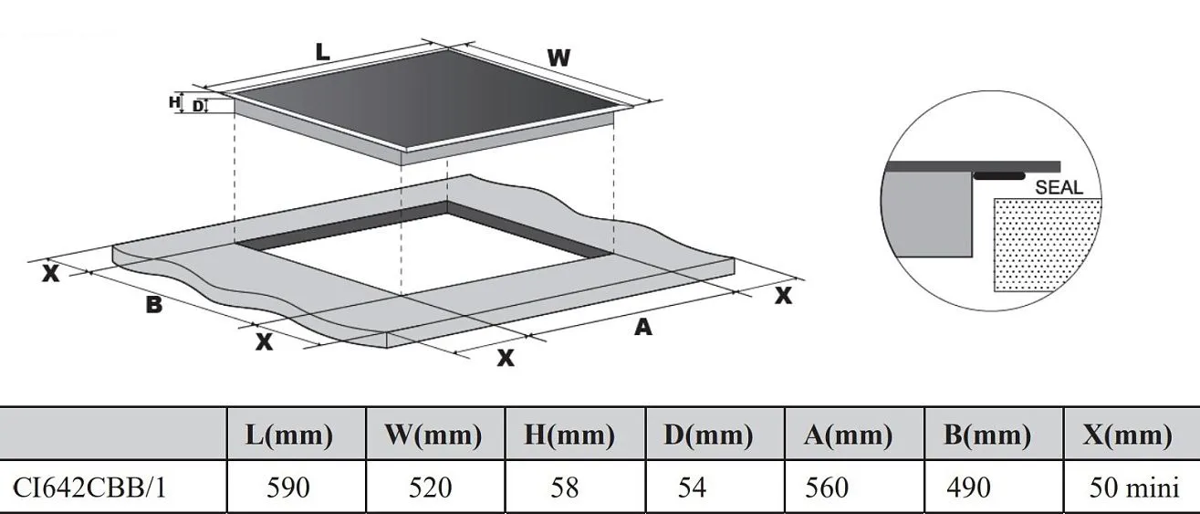 Варочная поверхность CANDY CI642MCBB