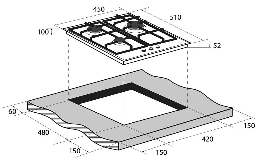 Варочная поверхность ZUGEL ZGH453B