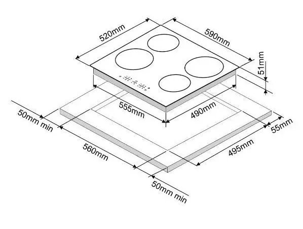 Варочная поверхность ARDO VCM64BDT2