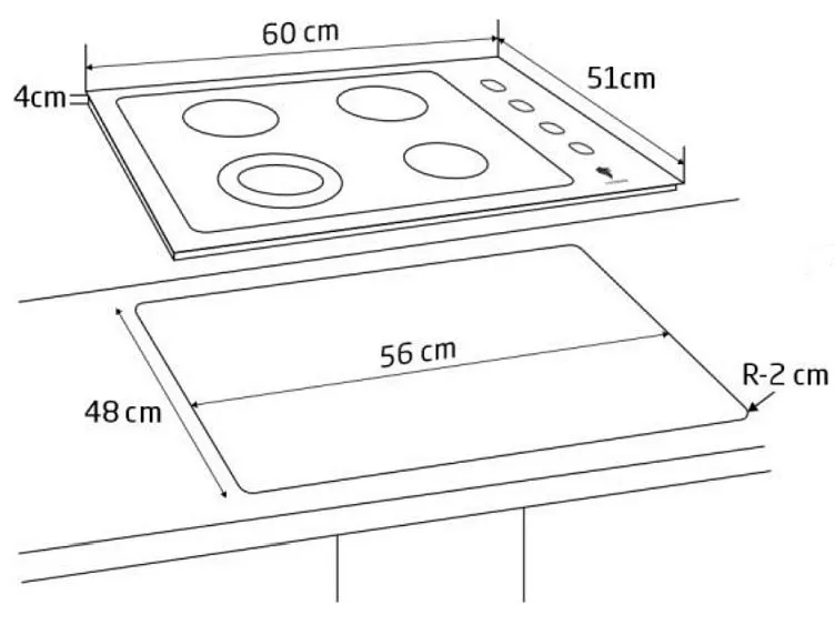 Варочная поверхность LEONORD LEG-60410GW-C