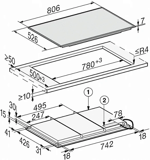 Варочная панель MIELE KM 7678 FR