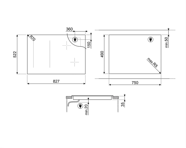 Варочная поверхность SMEG SISL7844X
