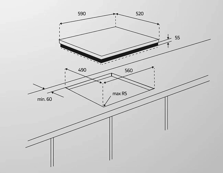 Варочная поверхность SIMFER H60Q40W440