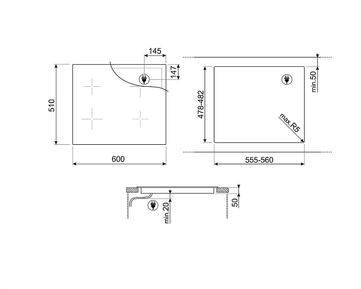 Варочная поверхность SMEG SI2B22641D