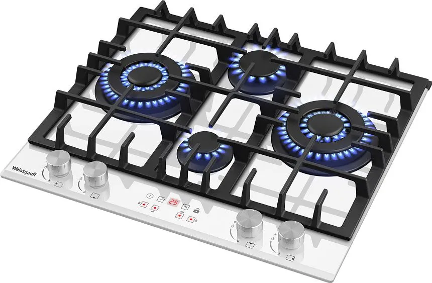 Варочная поверхность WEISSGAUFF HGG 642 BGW Double Wok Timer