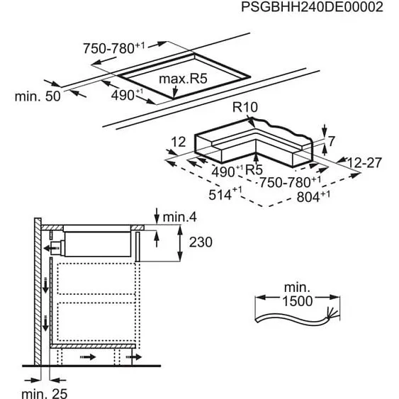 Варочная поверхность AEG TH84CB03CB