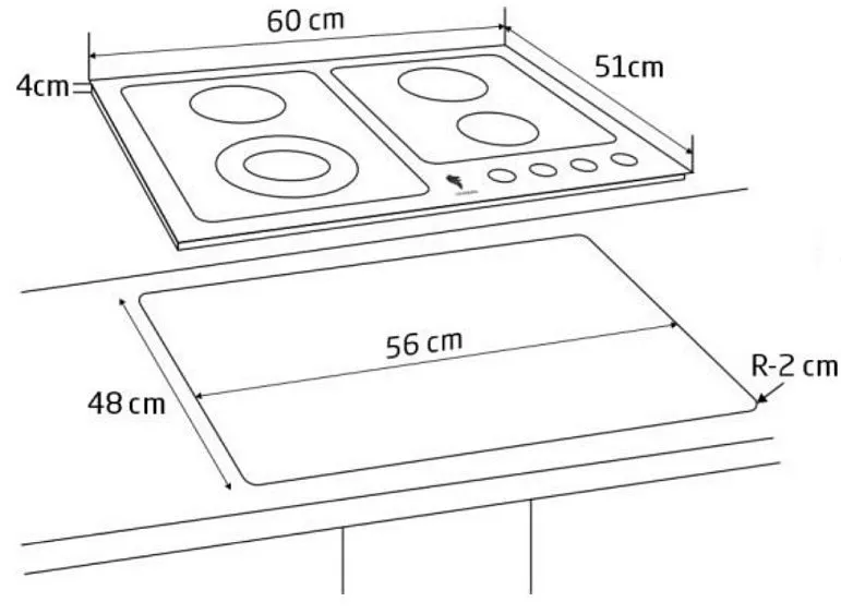 Варочная поверхность LEONORD LEG-60407S-C