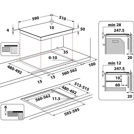 Варочная поверхность WHIRLPOOL WLS1360NE