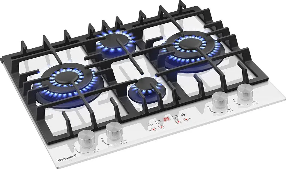 Варочная поверхность WEISSGAUFF HGG 642 BGW Double Wok Timer