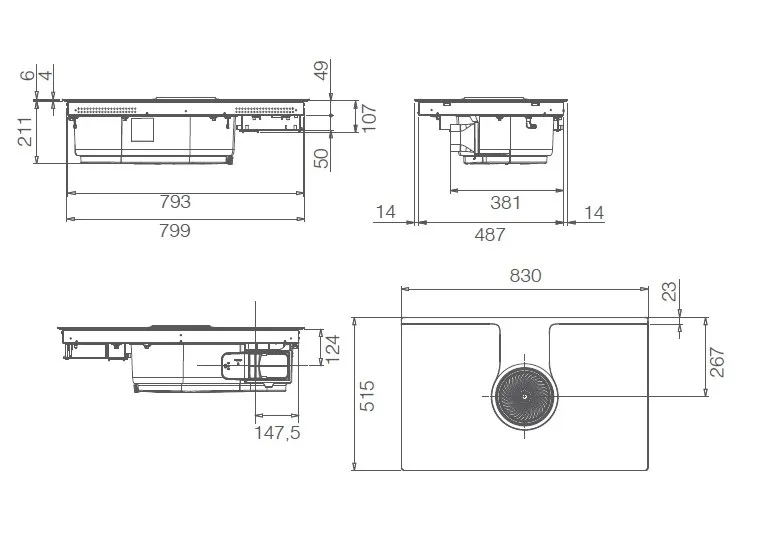 Варочная поверхность ELICA NIKOLATESLA ONE HP RAW BR/A/83 (PRF0200577)