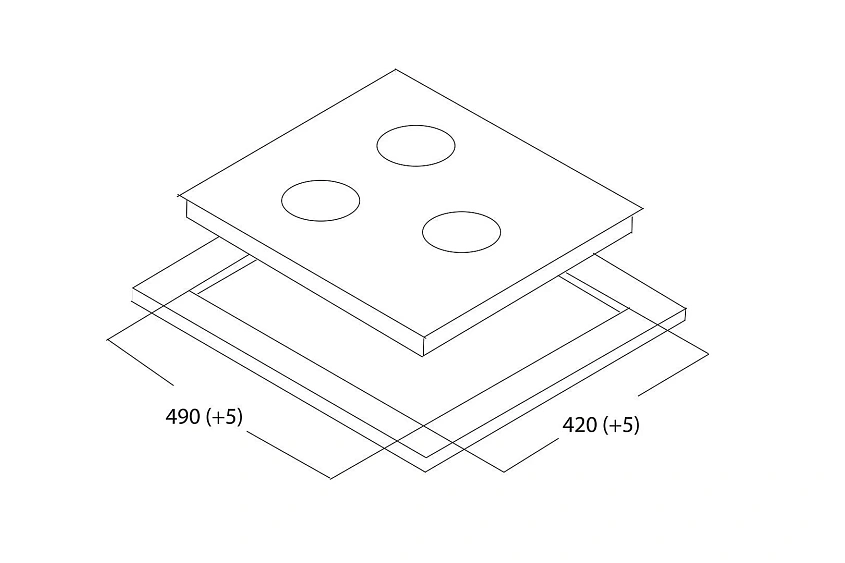 Варочная поверхность OASIS P-3SB