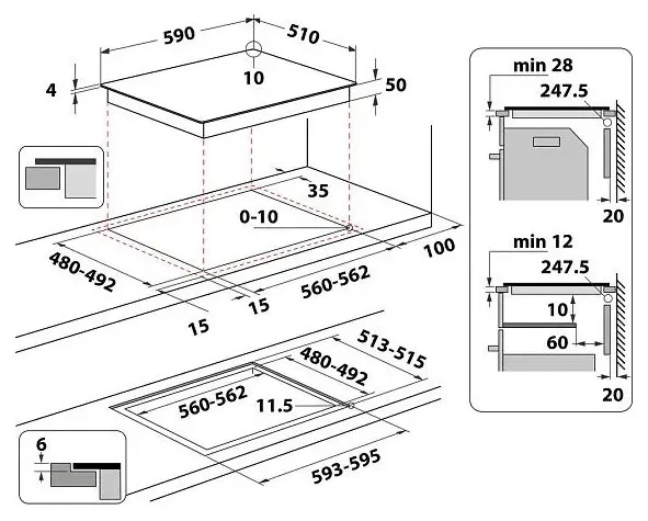 Варочная поверхность WHIRLPOOL WL B4560 NE/W