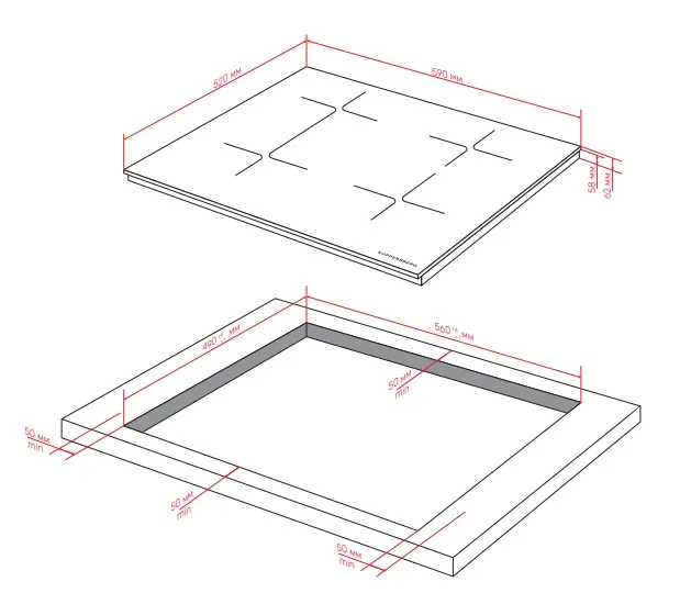 Варочная поверхность KUPPERSBERG ICI 614