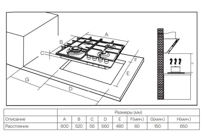 Варочная поверхность HAIER HHQ-M64CX