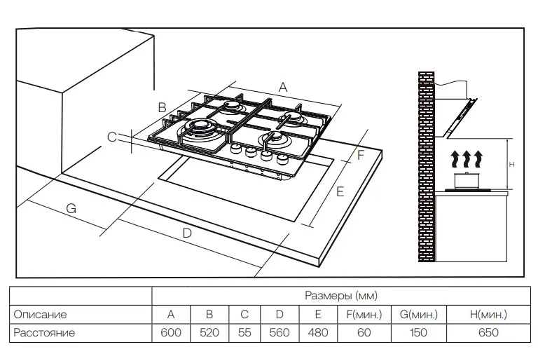 Варочная поверхность HAIER HHQ-M64CTB