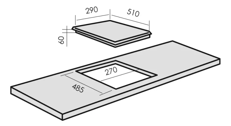 Варочная поверхность MBS PG-306BL CLASSIC