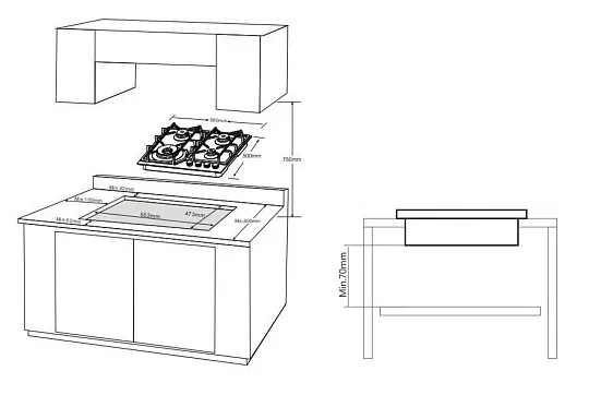 Варочная поверхность KORTING HGG 6919 CTN