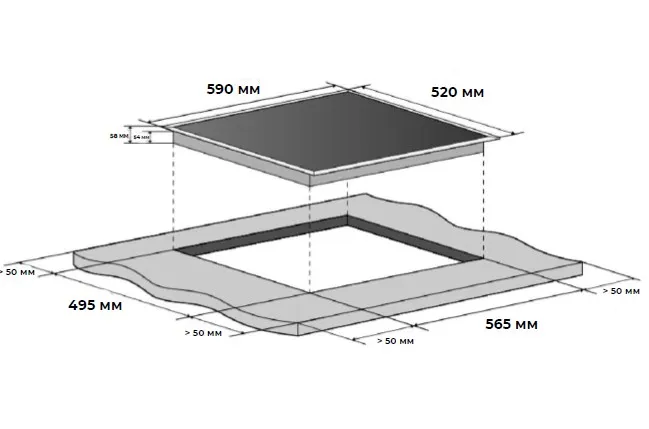 Варочная поверхность MEFERI MIH604BG POWER