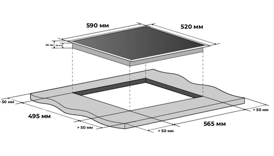 Варочная поверхность MEFERI MIH604GR POWER