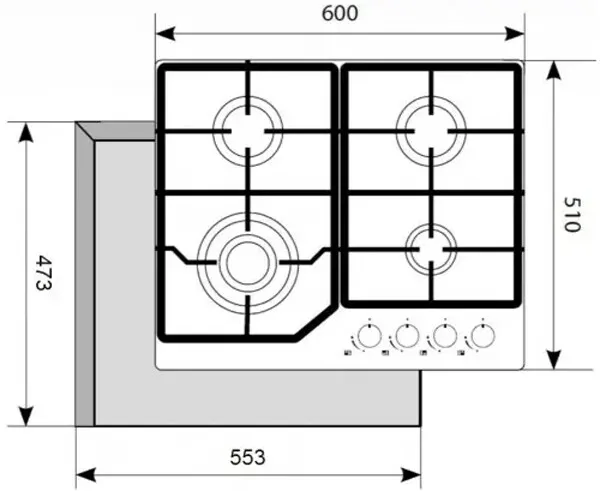 Варочная поверхность AKPO PGA 604 FGC-2 BL