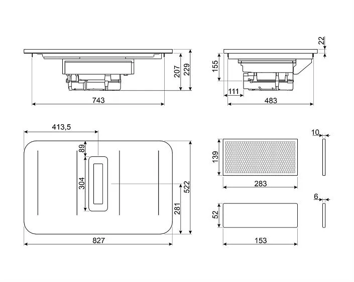 Варочная поверхность SMEG HHSL7844MB