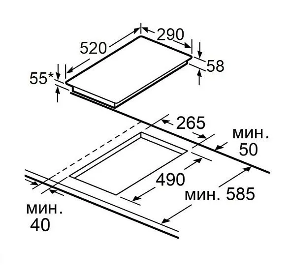 Варочная поверхность MAUNFELD AVI3022BK