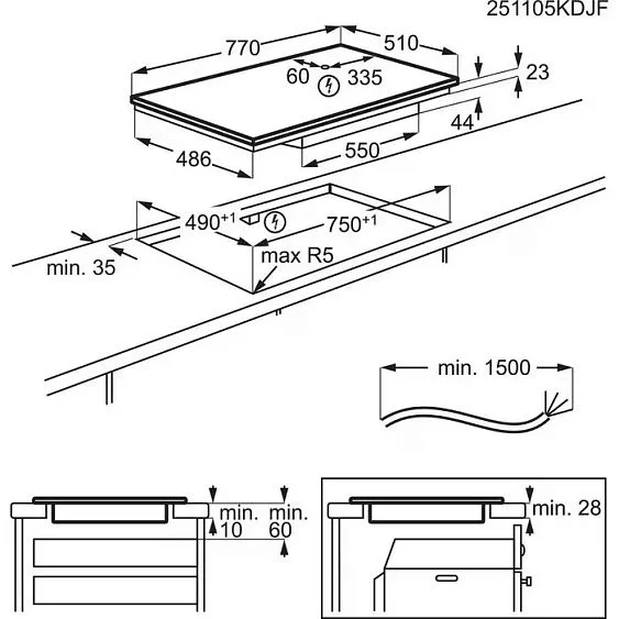 Варочная поверхность AEG TH85IH50IB