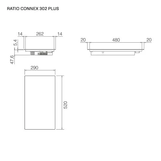 Варочная поверхность ELICA RATIO CONNEX 302 PLUS BL (PRF0199850)
