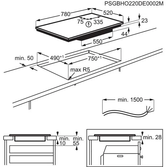 Варочная поверхность ELECTROLUX EIV83443CT