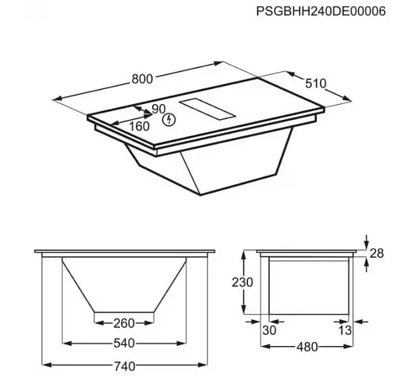 Варочная поверхность AEG TH84CC23CZ