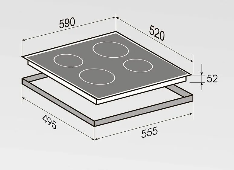 Варочная поверхность ZIGMUND & SHTAIN CN 52.6 B