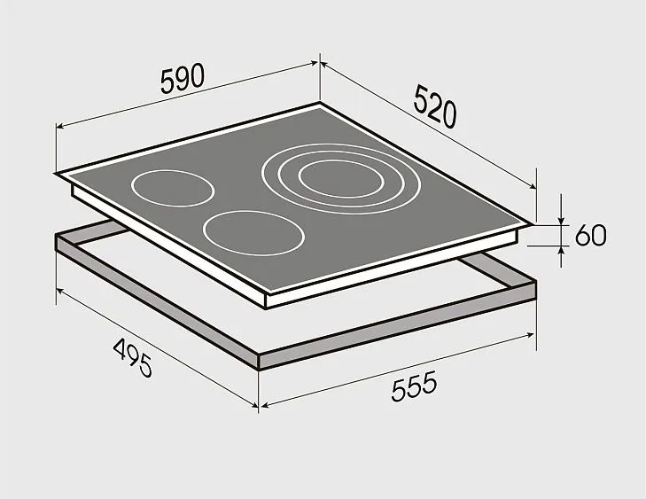 Варочная поверхность ZIGMUND & SHTAIN CN 53.6 B