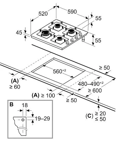 Варочная поверхность BOSCH POH6B6K30