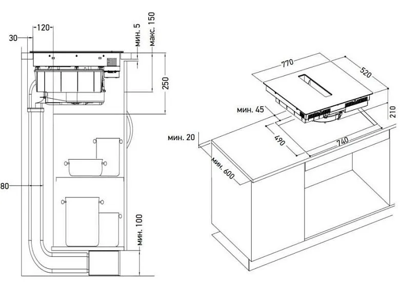 Варочная поверхность MEFERI XSMART75BK COMFORT