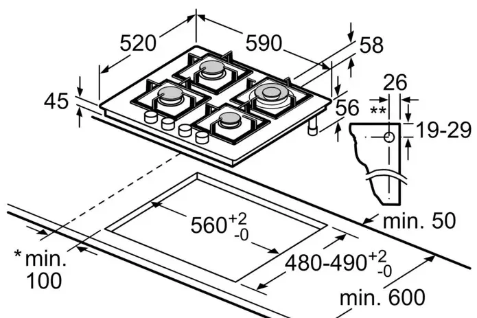 Варочная поверхность BOSCH PPH6A6I40O