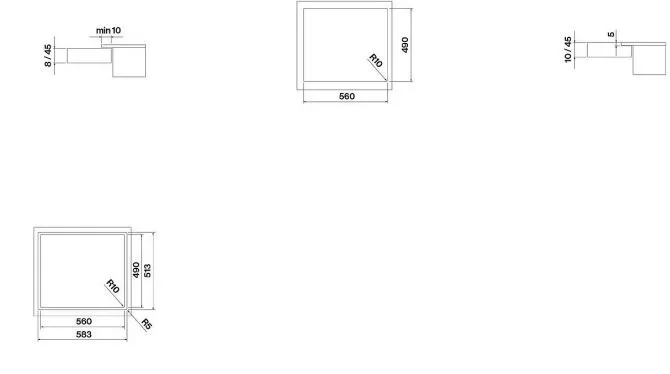 Варочная поверхность FALMEC PIANO INDUZIONE BLACK MATT 58x51 (P01F5851.00#ZZZC400F)