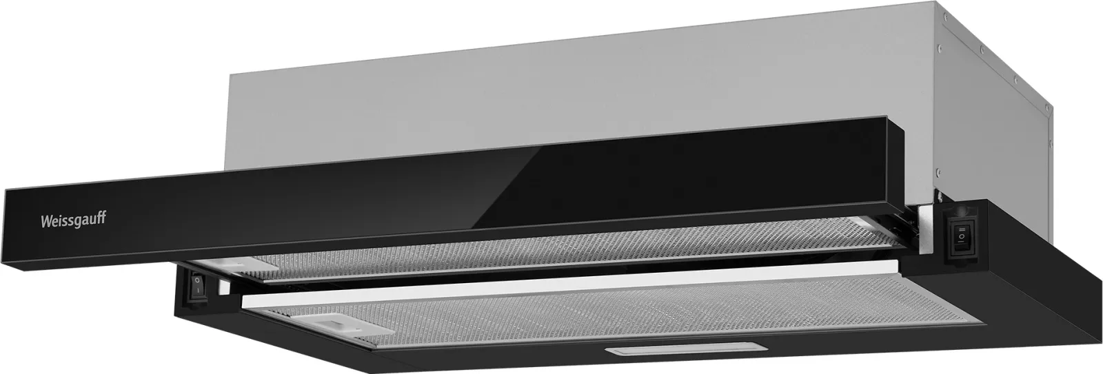 Вытяжка WEISSGAUFF TEL 600 2M Black Glass