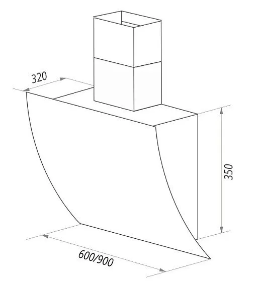 Вытяжка MAUNFELD SKY STAR AUTO 90 белый